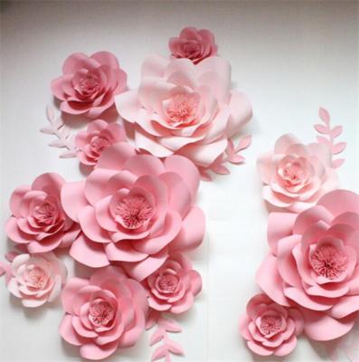 China Artificial Flower Blossom Backdrop Giant Paper Flowers for sale