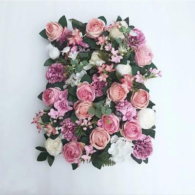 China Realistic Good Quality Wedding Cloth Flower Decorative Artificial Wall for sale