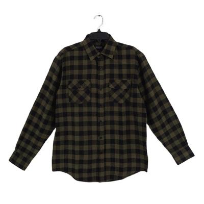 China Breathable Wholesale Customized Color Jacket Flannel Check Printed Long Sleeve Shirts For Men for sale