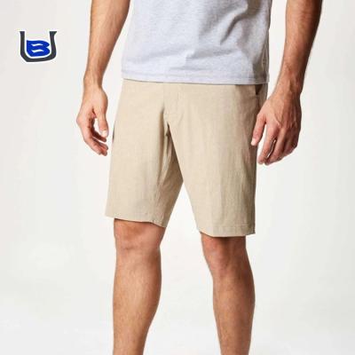 China QUICK DRY 4 Way Mens Spandex Stretch Zipper Fly Slant Front Pockets Summer Mens Shorts Travel Hybrid Mens Stretch Shorts for sale