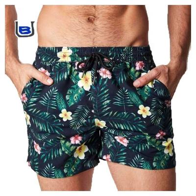 China Custom Multi Pattern Printed Swimwear QUICK DRY Summer Beach Men's Shorts Plus Size Hawaiian Peach Skin Poly Men's Board Shorts For Men for sale