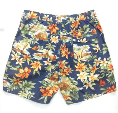 China Custom Digital Printed QUICK DRY Drawstring Men Beach Quick Drying Shorts For Summer for sale