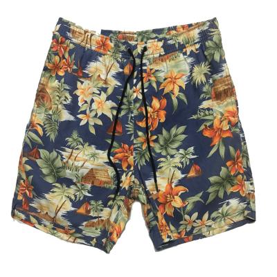 China OEM QUICK DRY Fashion Summer Pocket Panel Print Beach Quick Dry Shorts For Men for sale