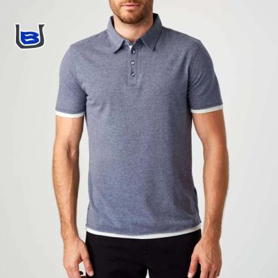 China AB CHAT Odm Fashion Stylish Smart Casual T/C Short Sleeve Men Polo T-Shirts for sale