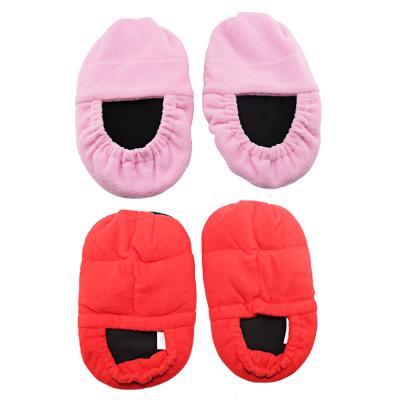 China Soft Pack Warm Slippers Foot Heat Therapy and Relaxation with Microwave Buckwheat or Wheat Warm Boots for sale