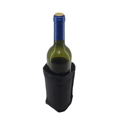 China Cooler Thermal Gel Wrap / Wine Bottle Cooler / PVC Gel Gel Nylon Sleeve Cooler For Wine Bottle for sale