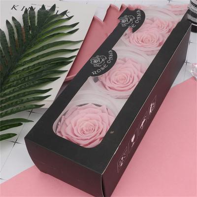 China Real Romantic Preserved Rose 2022 Hot Selling Forever Eternal Preserved Roses Flower Eternal Flower Acrylic Jewelry Box for sale