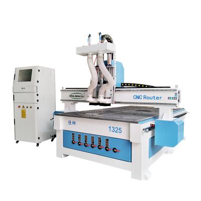 China ATC 1325 Multi Functions Wood Router CNC Drilling Machinery Repair Shops Furniture Wood CNC Router with Horizontal Drilling Head for sale