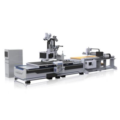 China MDF CNC 5x10 ACRYLIC ALUMINUM WOOD ROUTER ATC 2100x3000mm 1500x3000mm CNC Buffet Milling Machine with Tool Magazine Loading Unloading Labeler for sale