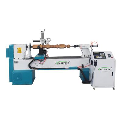 China Wood Legs Processing CNC Lathe Machine CNC Lathe Machine Automatic Wood Turning Machine Single Axis Double Knife for sale