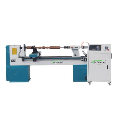 China Wood Stair Handrail Columns Baluster Stairs Working Machine 1530 Wood CNC Lathe CNC Turning Machine Price Wood Single Axis 1220 Double Knife for sale