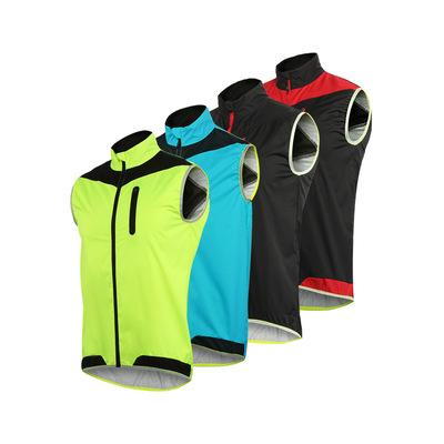 China Breathable Windproof Bike Clothes Reflective Waterproof Bicycle Jacket Men Running Riding Wear Cycling Vest Jersey De Ciclismo Sleeveless for sale