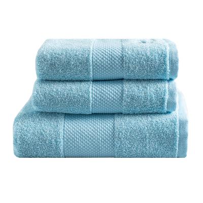 China QUICK DRY Cotton Bath Towel Sets 1 Bath Towel 2 Hand Towels for sale