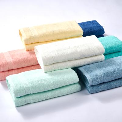 China OEM ODM Adult ODM Rectangle Solid Color Pile Wholesale Antimicrobial Cotton Beach Hotel Bath Towel Based on Organic Cut QUICK DRY for sale