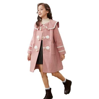 China 2021 New Korean Children's Anti-wrinkle Coat Cotton Baby Clothes Girls' Anorak Coat Long for sale