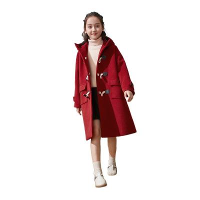 China Factory wholesale high quality mid length women's wool hoodless jacket autumn and winter windproof coat for sale