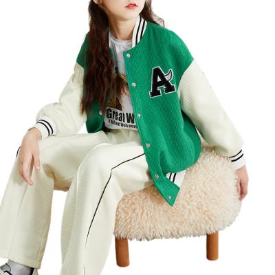 China ENGLAND STYLE Wholesale Children's Embroidery Patch Jacket College Baseball Uniform for sale