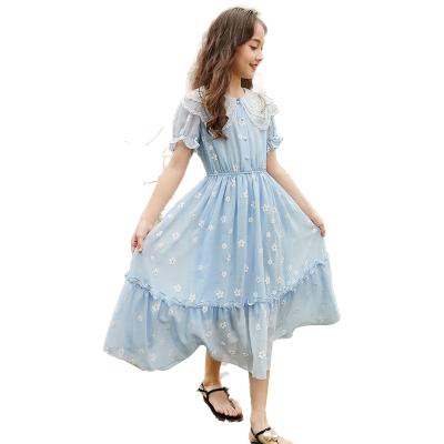 China Washable Manufacturers Supply Ladies Casual Summer Style Spotted Dress Evening Princess Dress for sale