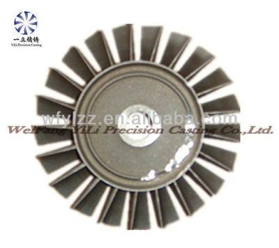 China High Temperature Resistance Alloy Precision Casting Nickel Based Turbine Wheel Used For Mini Jet Engine for sale