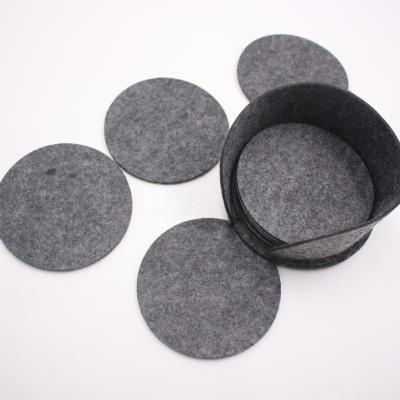 China Viable Custom Wool Felt Coaster Felt Round Coaster Felt Cup Coaster Set For Drinks Felt for sale