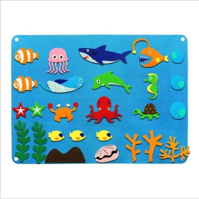 China DIY TOY Handmade Flannel Felt Board stories sets wool diy felt educational toy felt learning toy for kids education for sale