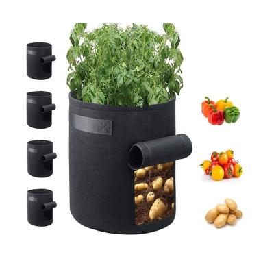 China Nursery Grow New Felt Bag Potato Bucket Garden Plant Bag Planting Bag Potato Plant Bucket for sale