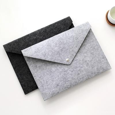 China Waterproof Custom Durable Felt A4 Folders Document Bag For School Student Gifts for sale