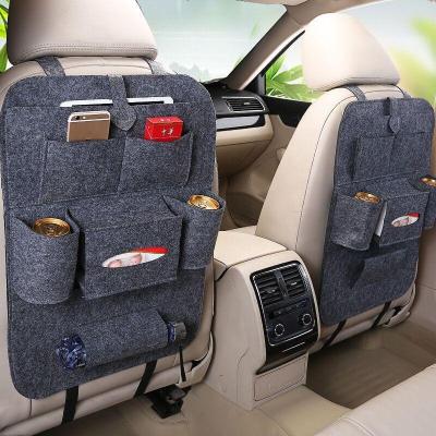 China Camouflage Forest Felt Car Back Seat Storage Bag for sale