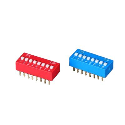 China DSe 58 Pin SPST Electronic Red Dip Switch DSE-8 for sale