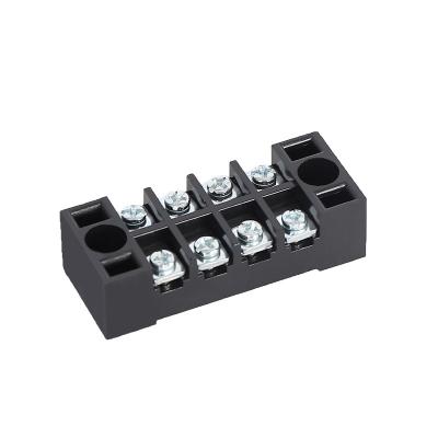 China Terminal Block 15A 4 Pin Terminal Block Screw Terminal Block 1504 Connect Terminal Block 5 - A.W.G. 10 for sale