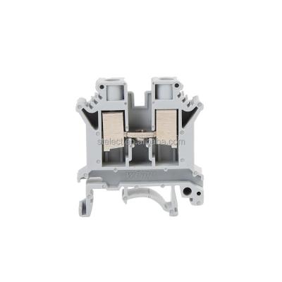 China Automaton equipment produces the A.W.G. UK-5N 12-24 Terminal 5mm Tension Bar Screw Din Rail Terminal Block Terminal for sale