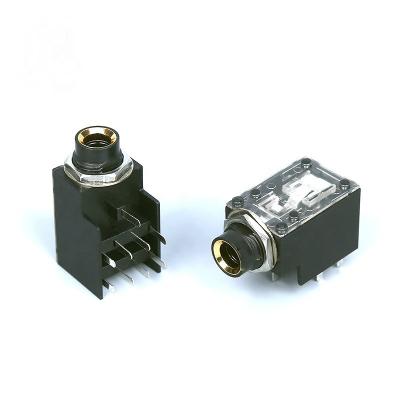 China 6.35mm stereo jack socket accepting 6.3mm stereo jack jacks for microphone socket female connectors for sale