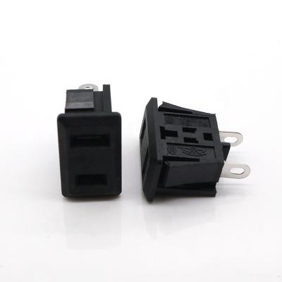 China 15A 125V AC-09 Commercial AC Plug Outlet AC Power Plug 2 Pin, Female, AC Power Outlet for sale