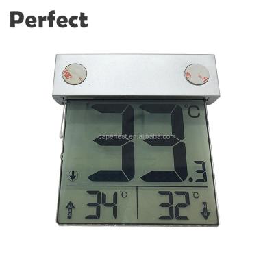 China Large Outdoor LCD Display Household Humidity Window Digital Solar Thermometer for sale