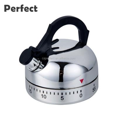 China Good Price Sustainable Stainless Steel Kettle Shaped Programmable Timer for sale