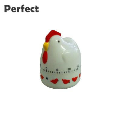 China Viable Wholesale Plastic China ABS Chicken Shape Kitchen Cooking Mechanical Countdown Timer for sale