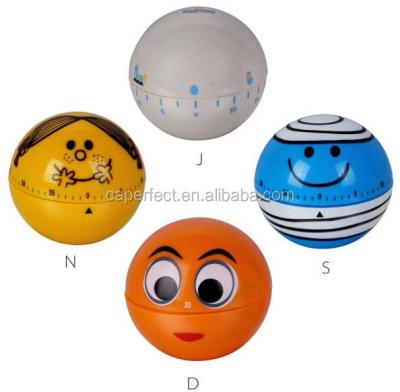 China Refurbished Kitchen Mechanical Countdown Mini Time Manual Face Shape Smile Timer for sale