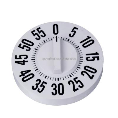 China Sustainable Plastic Countdown Timer Round Shape ABS Mechanical Kitchen Cooking Timer for sale