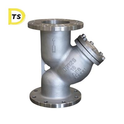 中国 Supplier Steel Casted Strainer ANSI DIN BS JIS Water Filter Gas Valve Y Type Flanged General Mesh Strainer Check Valve 販売のため