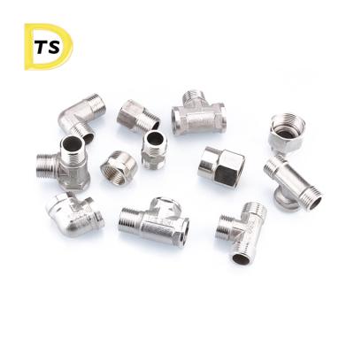 China 304 Ductile Iron 316L 201 Male Female Stainless Steel Tubing Material BSPT NPT Threaded Pipe Fittings Cylinder zu verkaufen