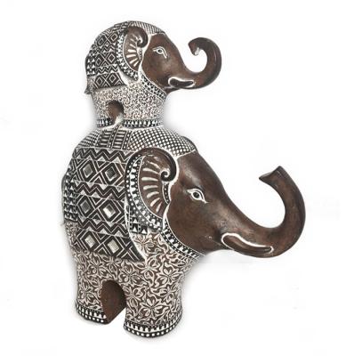 China Cheap Customized Polyresin Elephant Statue Decor From Europe China Manufacturer for sale