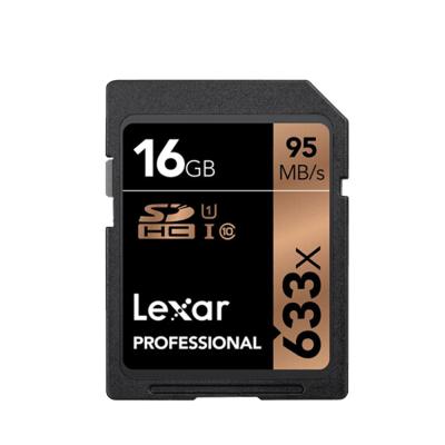 China SD card for hot sale Lexar SD633X 16G 32GB U1 memory card SD card 64GB 128GB 256GB 512GB U3 V30 C10 camera video for 4K video camera for sale