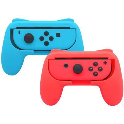 China ABS Plastic Controller Grips Kit Compatible with Nintendo Switch Joy Con Wear-Resistant Grip Controller 2-Pack Blue and Red for sale