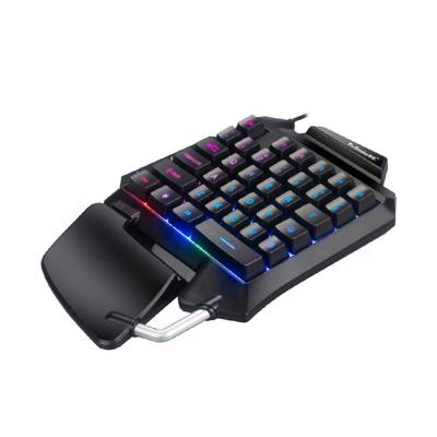 China PC Ambidextrous Mobile Popular Gaming Keyborad Gaming Dropshipping Mechanical Keyboard with LED Light Keypads for sale