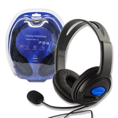 China Headband Dropping Soft Memory Ear Cup Gaming Headset Over Ear Gaming Earphone For PS4 Playstation PC for sale