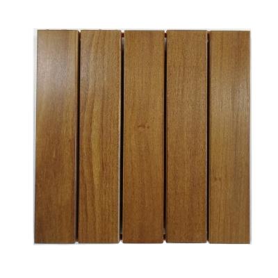 China Cumaru INSTANT EXTERIOR Decking Tile Interlocking DECKING FLOOR Basement Panel 12*12 Tile for sale