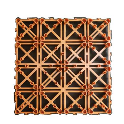 China Modern Interlocking Plastic Wooden Deck Tile Base Deck Panel Exterior for sale