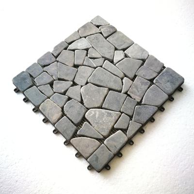 China Easy To Install And Replace DIY Interlocking Stone Tile For Exterior Stone Deck Tile The Yard for sale