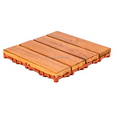 China Burma Teak Decking Easy Interlock Exterior Tile for sale