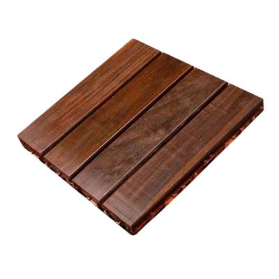 China DIY Interlocking Tiles Easy Installation Outdoor Decking Tile Wood For Swimming Pool for sale